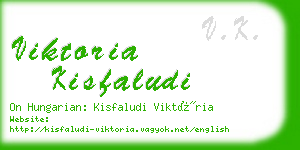 viktoria kisfaludi business card